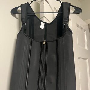 Black Front-Zip Shapewear Vest
